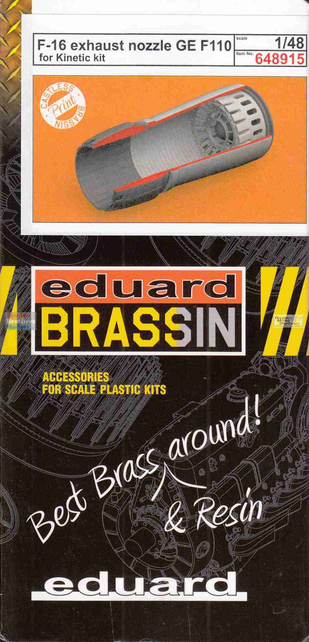 EDU648915 1:48 Eduard Brassin Print - F-16 Falcon Exhaust Nozzle GE F110  (KIN kit)