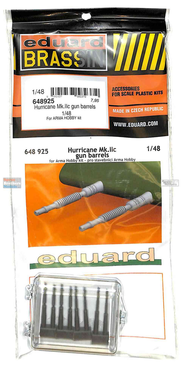 EDU648925 1:48 Eduard Brassin Print - Hurricane Mk.IIc Gun Barrels