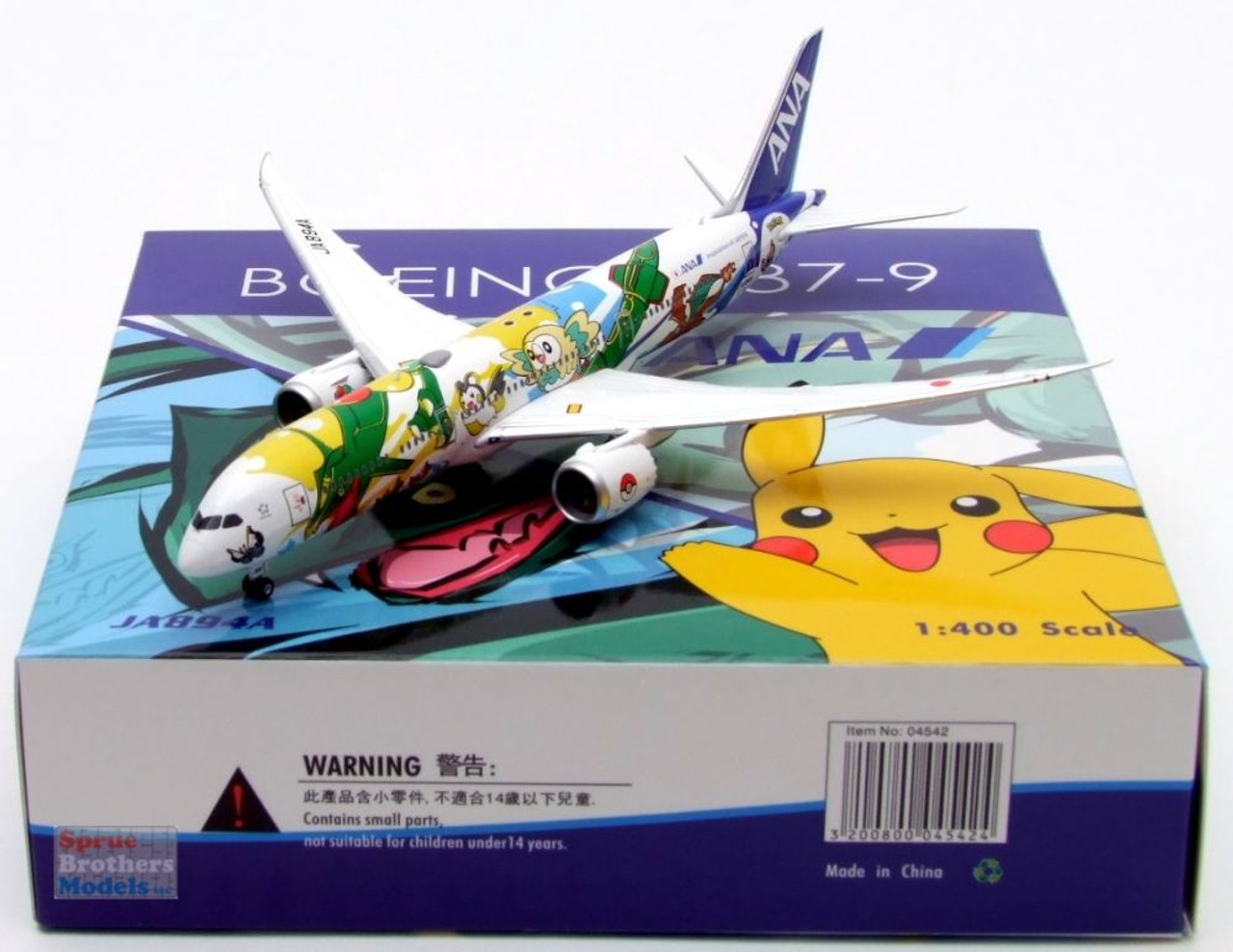 PHX04542 1:400 Phoenix Model ANA B787-9 Reg #JA894A 'Pokemon'  (pre-painted/pre-built)