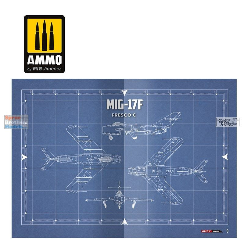 AMM6084 AMMO by Mig Camouflage Visual Modelers Guide - MiG-17F