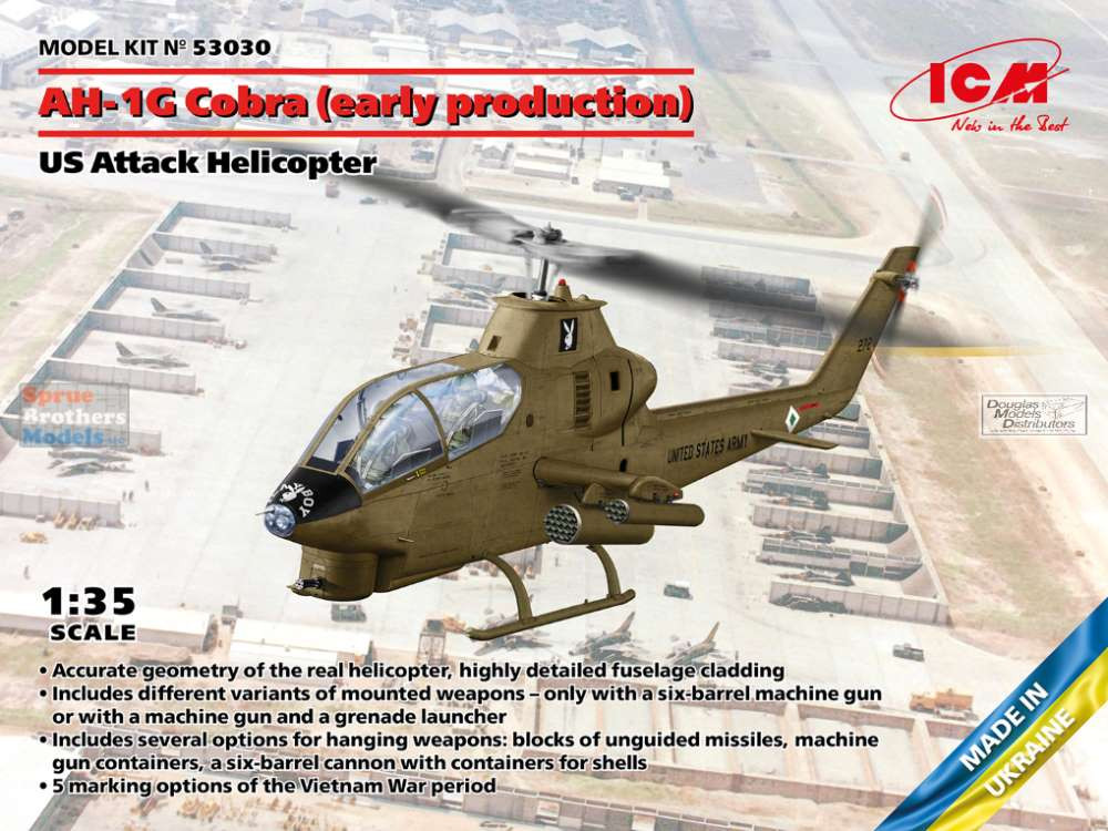 ICM53030 1:35 ICM AH-1G Cobra (Early) - Sprue Brothers Models LLC