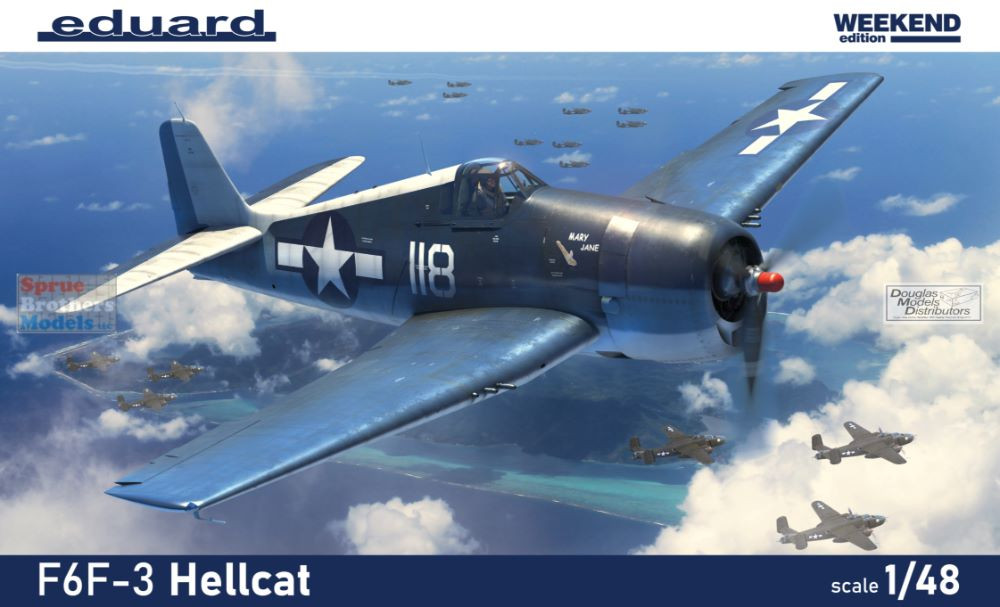 EDU84194 1:48 Eduard F6F-3 Hellcat Weekend Edition - Sprue