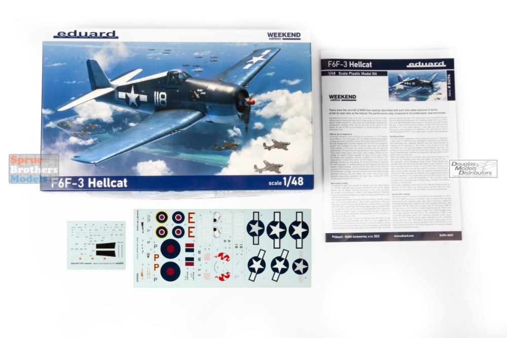 EDU84194 1:48 Eduard F6F-3 Hellcat Weekend Edition - Sprue