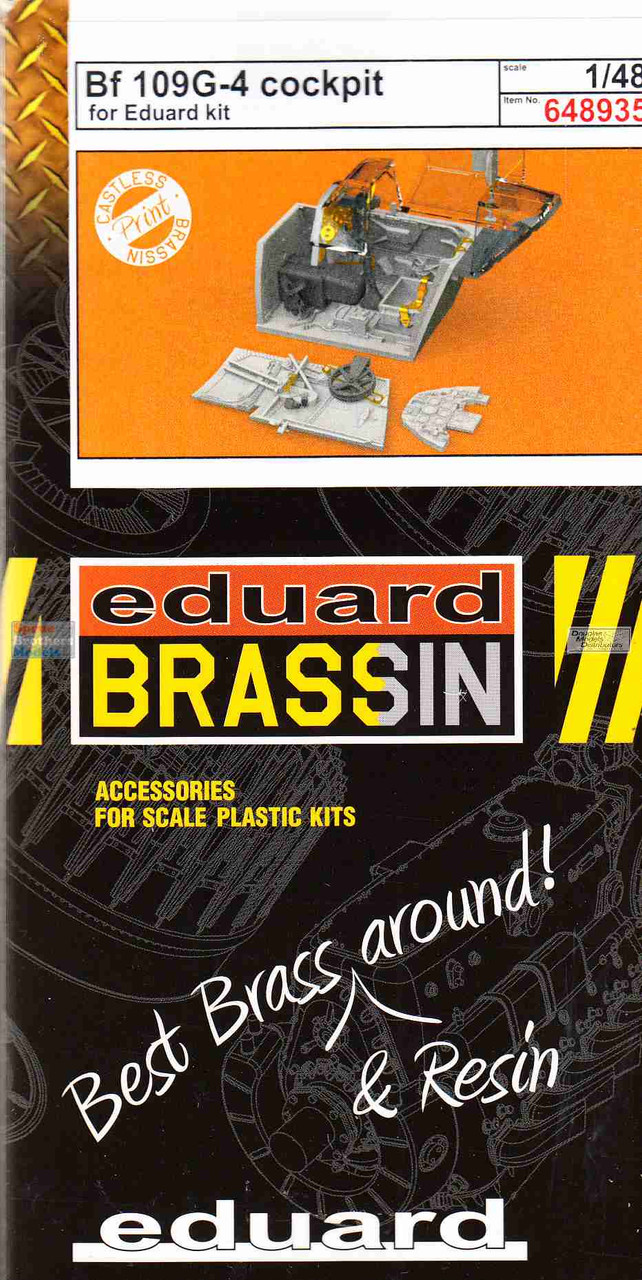 EDU648935 1:48 Eduard Brassin Print - Bf109G-4 Cockpit Set (EDU