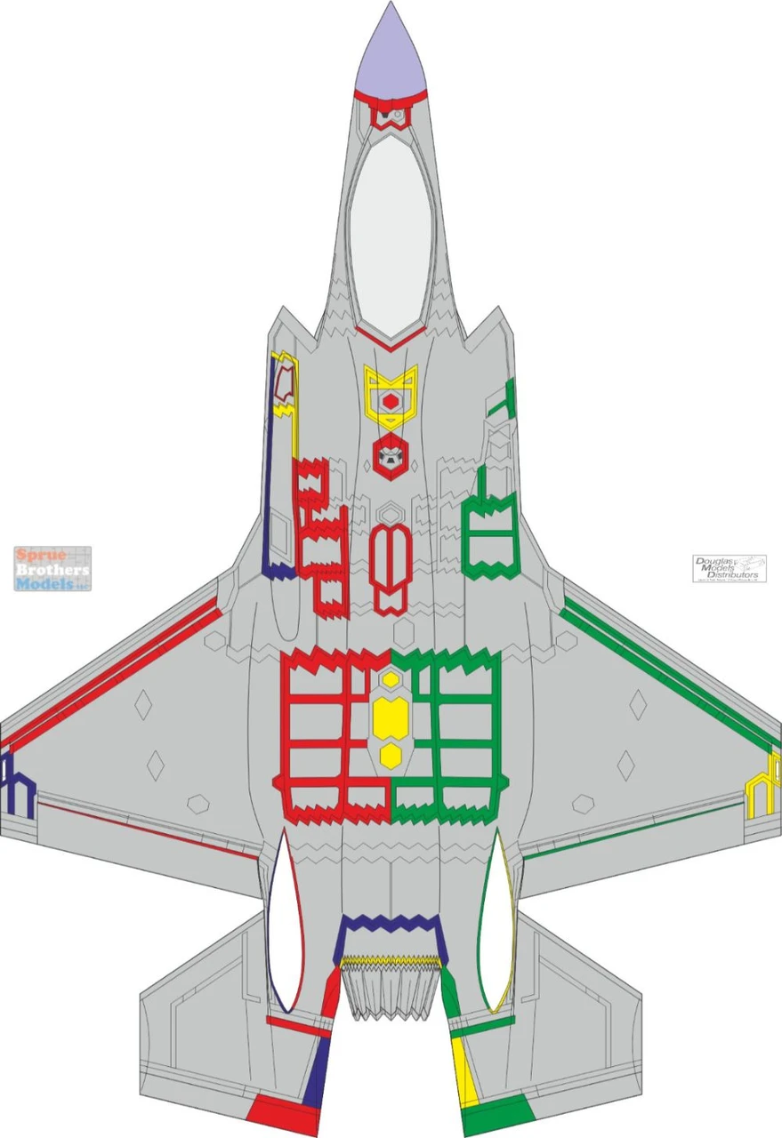 Masque De Peinture Eduard Pour F-35B - Échelle 1/72, Compatible Tamiya - Référence CX672