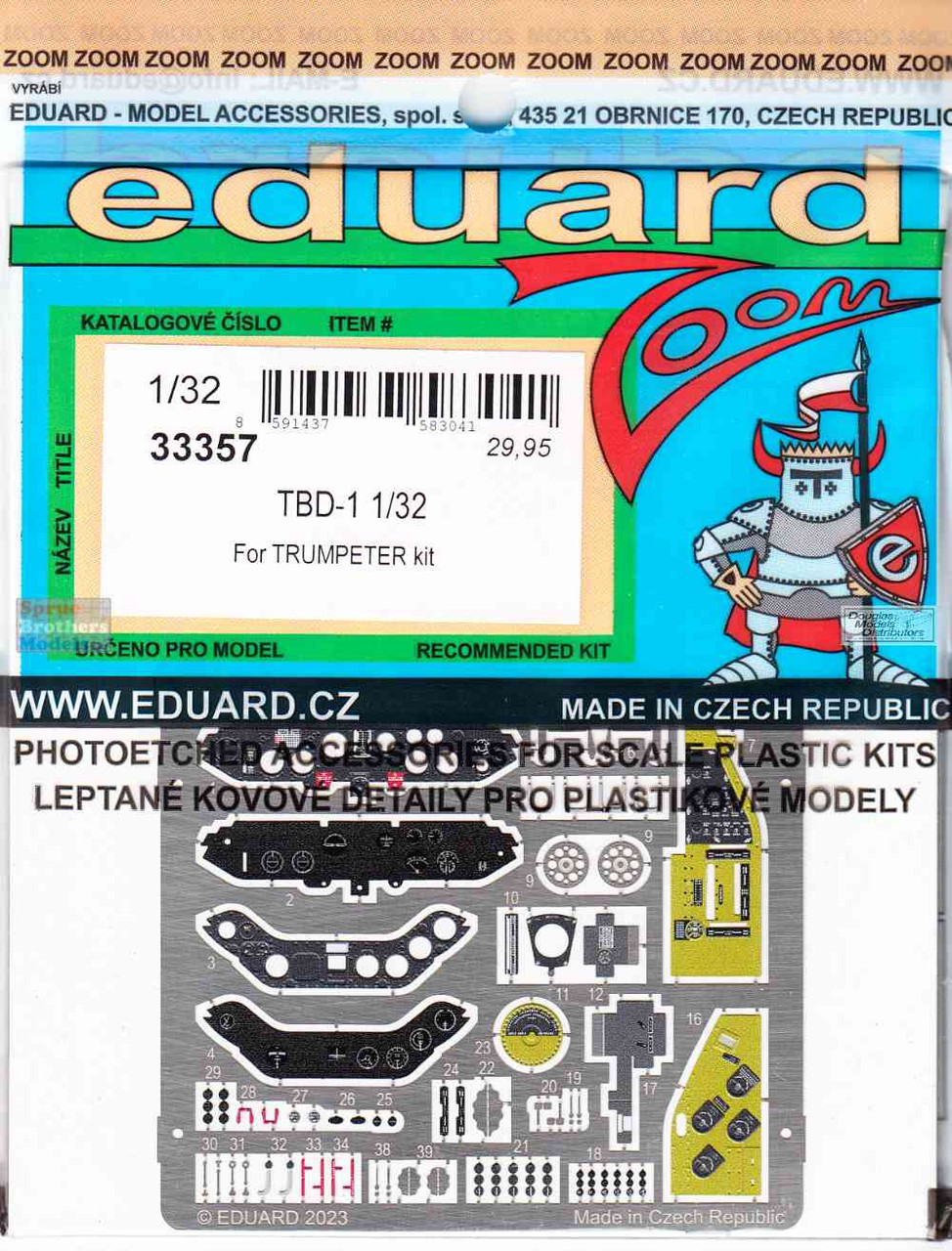 EDU33357 1:32 Eduard Color Zoom PE - TBD-1 Devastator (TRP kit