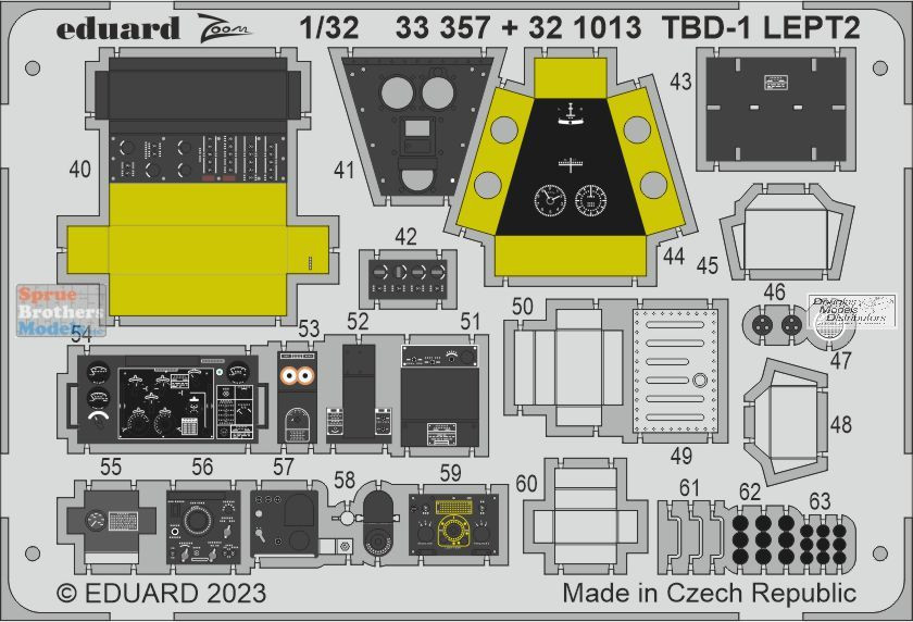 EDU33357 1:32 Eduard Color Zoom PE - TBD-1 Devastator (TRP kit