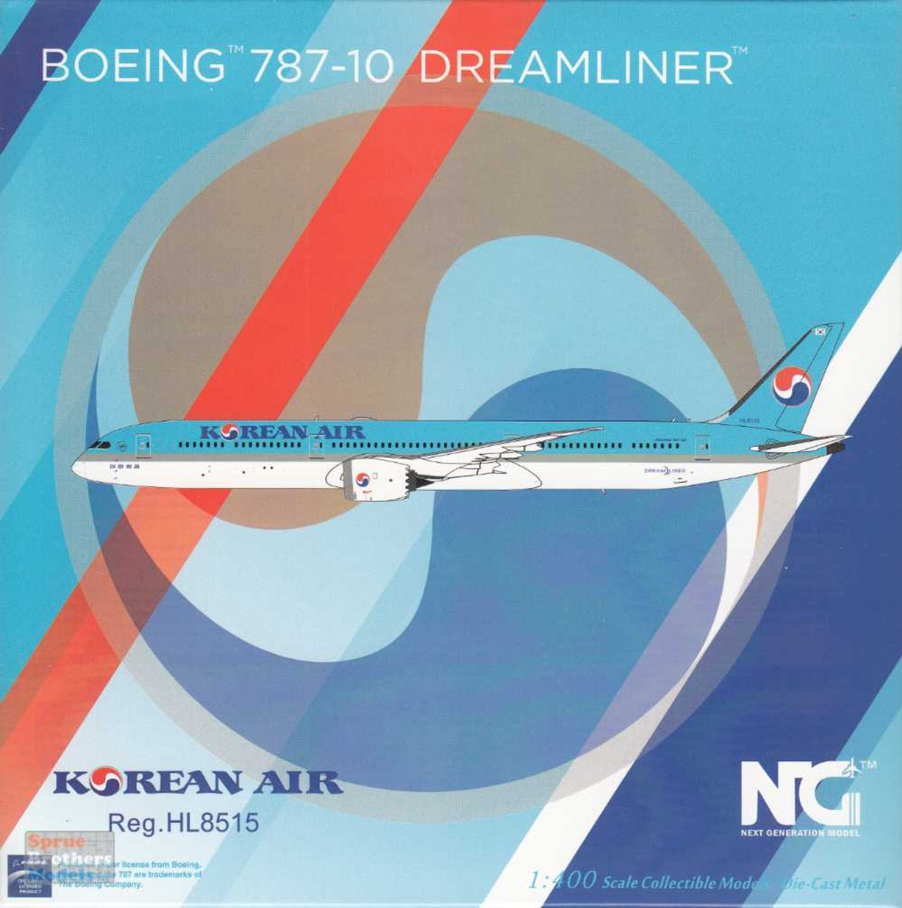 NGM56022 1:400 NG Model Korean Air B787-10 Reg #HL8515  (pre-painted/pre-built)