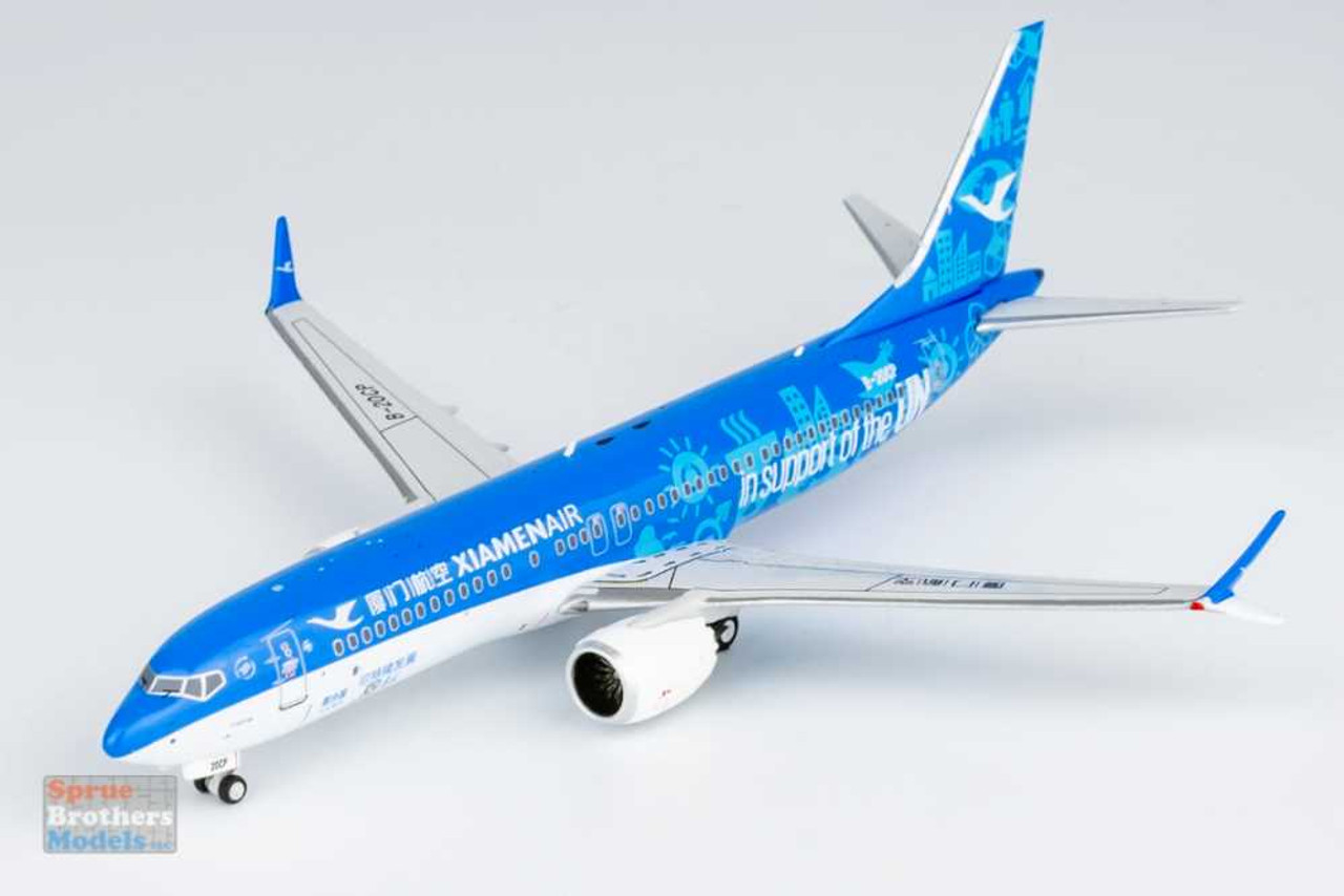 NGM88025 1:400 NG Model Xiamen Airlines B737 Max8 Reg #B