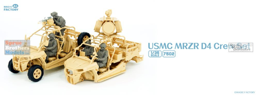 MGF7502 1:35 Magic Factory USMC MRZR D4 Crew Set - Sprue Brothers