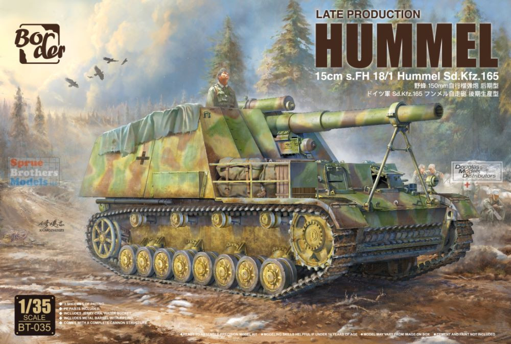 BDMBT035 1:35 Border Model Hummel 15cm sFH 18/1 Sd.Kfz.165 Late