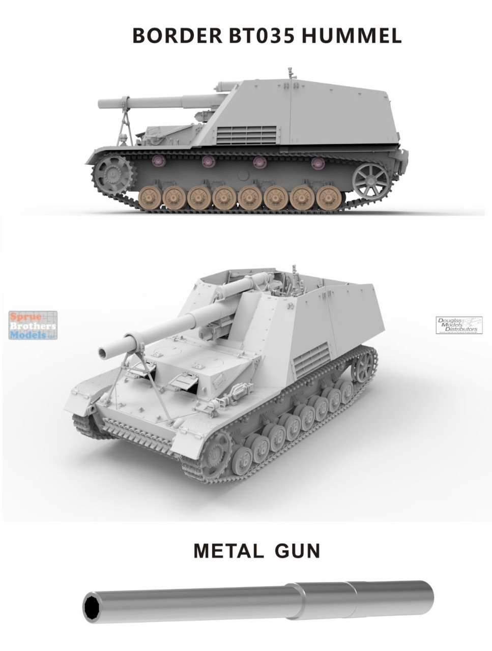 BDMBT035 1:35 Border Model Hummel 15cm sFH 18/1 Sd.Kfz.165 Late