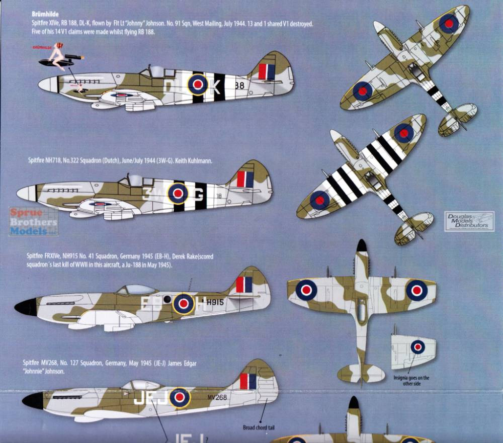 ZTZ32086 1:32 Zotz Decals - The Spitfire Mk.XIV In Service - Sprue