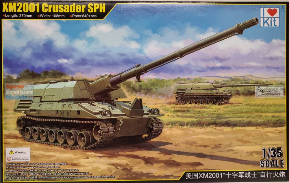 未組立！I ❤️ KIT製 1/35 米軍 XM2001 クルセイダー試作自走砲 ILK63546 1:35 I Love Kit XM2001 Crusader SPH - Sprue Brothers