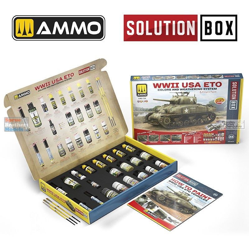 AMM7728 AMMO by Mig Solutions Box - WW2 USA ETO Colors and
