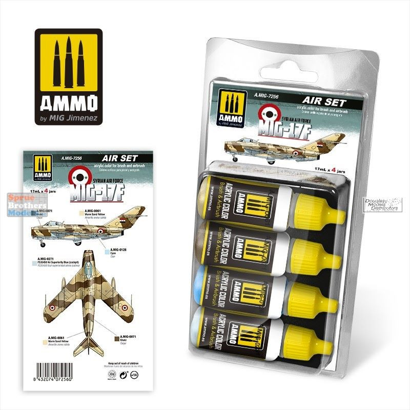 AMM7256 AMMO by Mig Paint Set - MiG-17F Fresco Syrian Air Force
