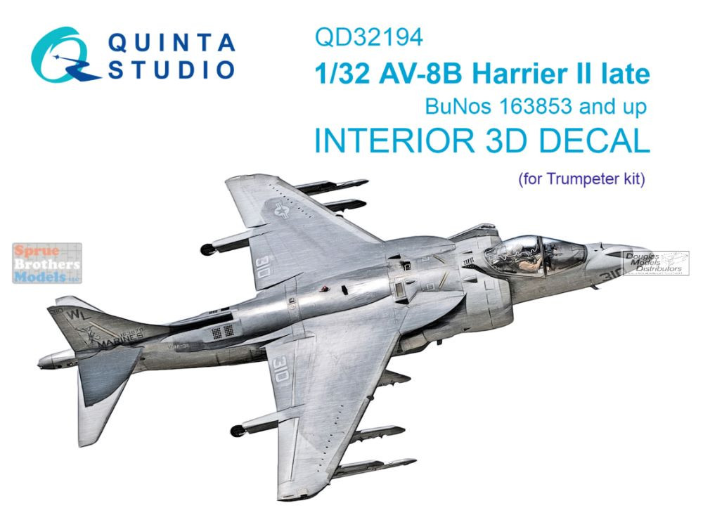 QTSQD32194 1:32 Quinta Studio Interior 3D Decal - AV-8B Harrier II
