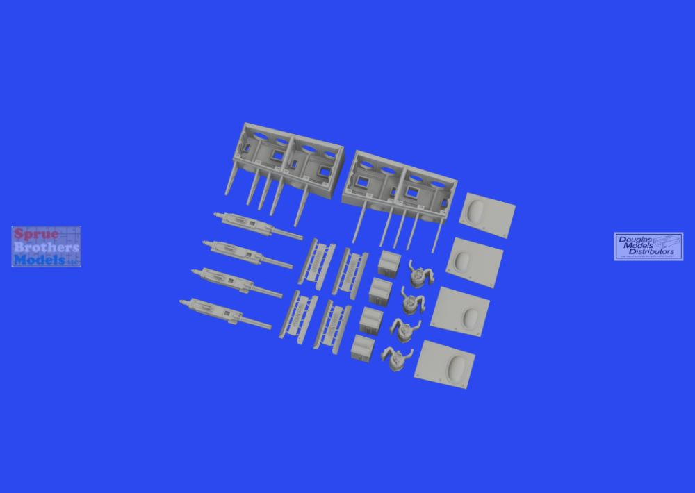 EDU648938 1:48 Eduard Brassin - Hurricane Mk.II Gun Bays (ARM kit