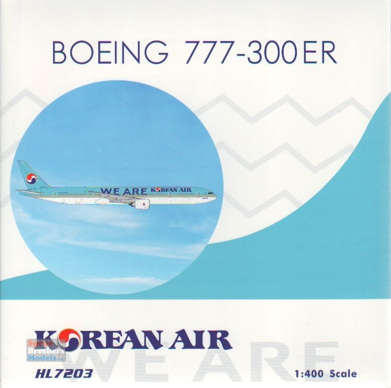 PHX04561 1:400 Phoenix Model Korean Air Boeing 777-300ER Reg #HL7203 'We  Are Our Pride'(pre-painted/pre-built)