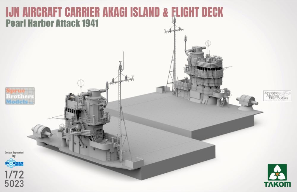 TAK05023 1:72 Takom IJN Akagi Island & Flight Deck Pearl Harbor