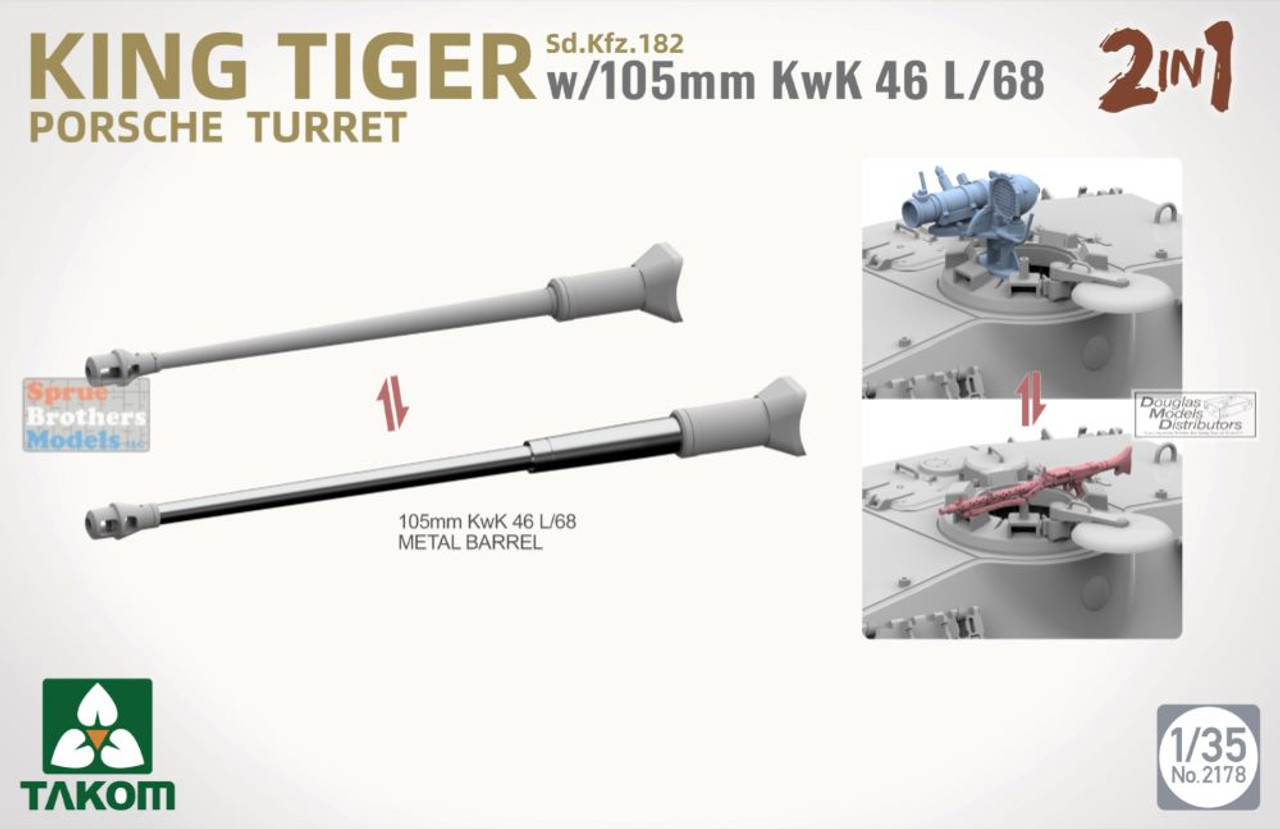 TAK02178 1:35 Takom Sd.Kfz.182 King Tiger with 105mm KwK 46L/68 