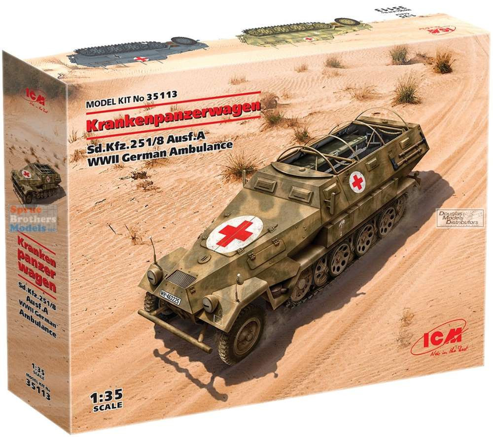 ICM35113 1:35 ICM Krankenpanzerwagen Sd.Kfz.251/8 Ausf.A WW2