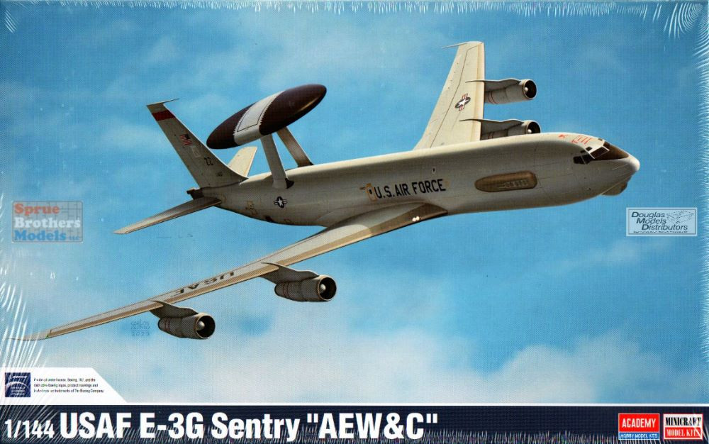 1/144 プラモデル完成品 アカデミー USAF E-3G セントリー ACA12629 1:144 Academy E-3G Sentry USAF 'AEW&C' - Sprue Brothers