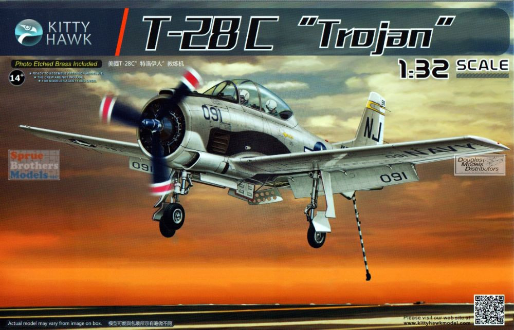 ZIMKH32015 1:32 Zimi Model Kitty Hawk T-28C Trojan - Sprue