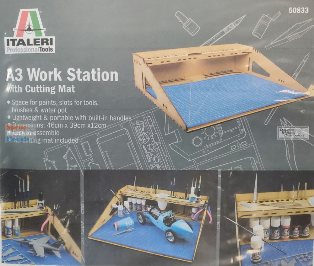 ITA50833 Italeri A3 Work Station with Cutting Mat - Sprue Brothers
