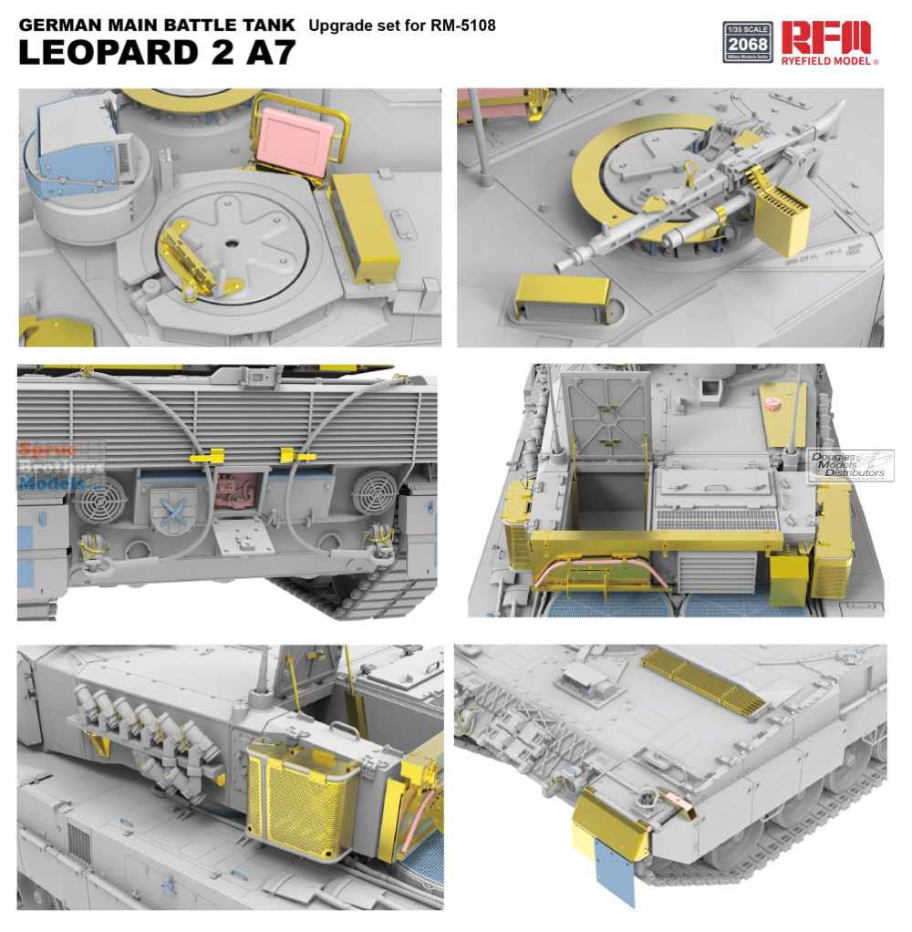 RFMRM2068 1:35 Rye Field Model Leopard 2A7 Upgrade Set (RFM kit