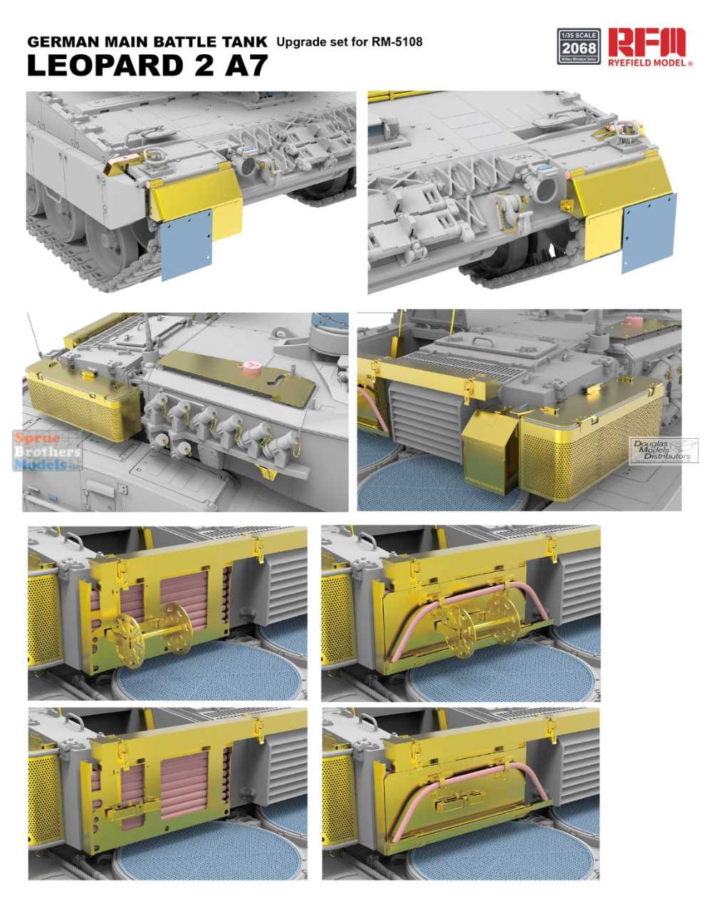 RFMRM2068 1:35 Rye Field Model Leopard 2A7 Upgrade Set (RFM kit