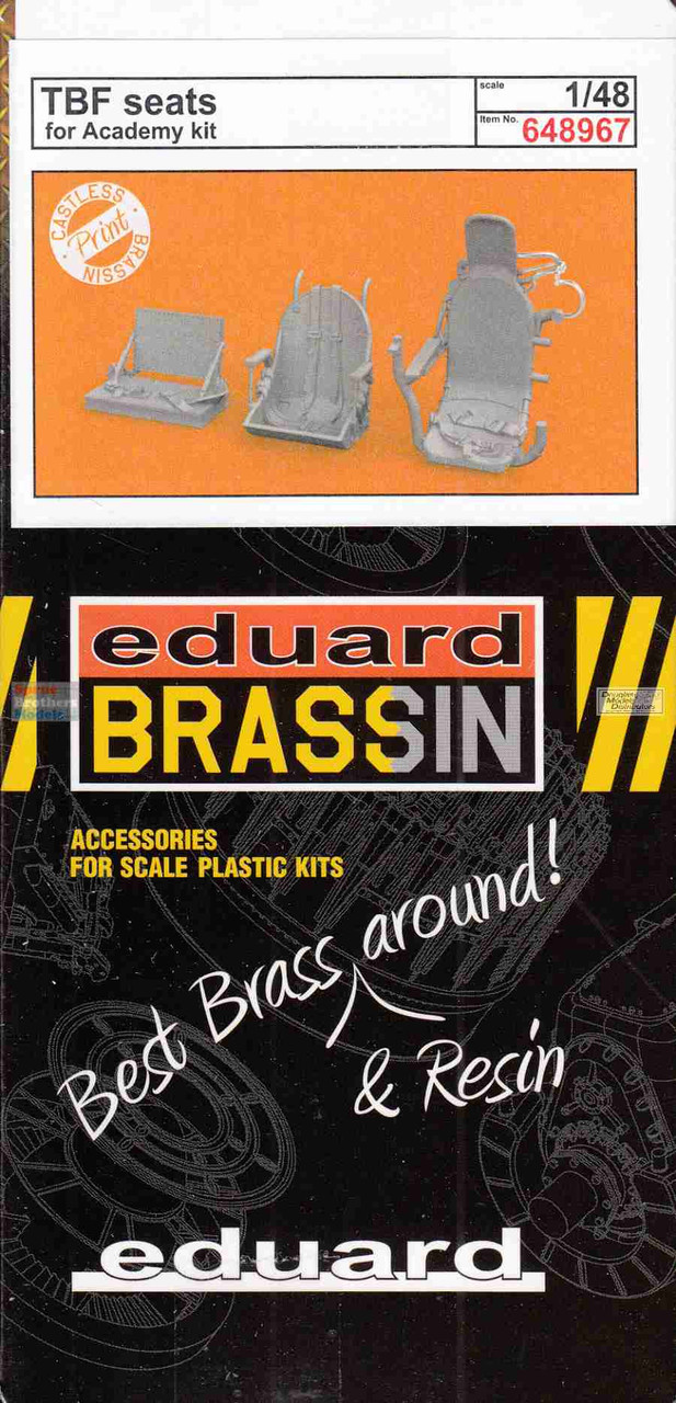 EDU648967 1:48 Eduard Brassin Print - TBF Avenger Seats (ACA kit