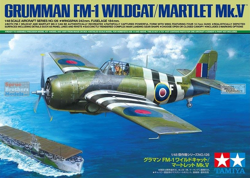 TAM61126 1:48 Tamiya FM-1 Wildcat / Martlet Mk.V - Sprue Brothers