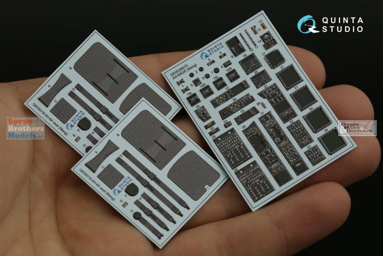 QTSQD35073 1:35 Quinta Studio Interior 3D Decal - AH-64D AH