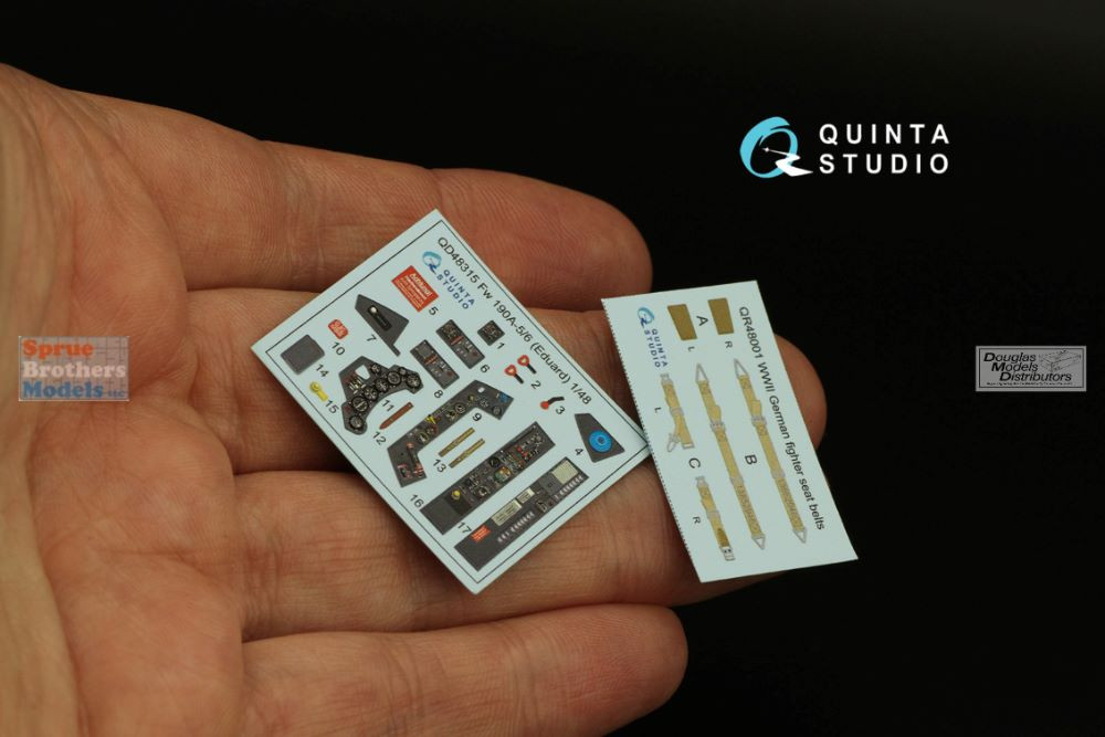 Décalcomanies 3D Quinta Studio QD48080 Pour FW190A-4 (Eduard) 1/48 - Neuf