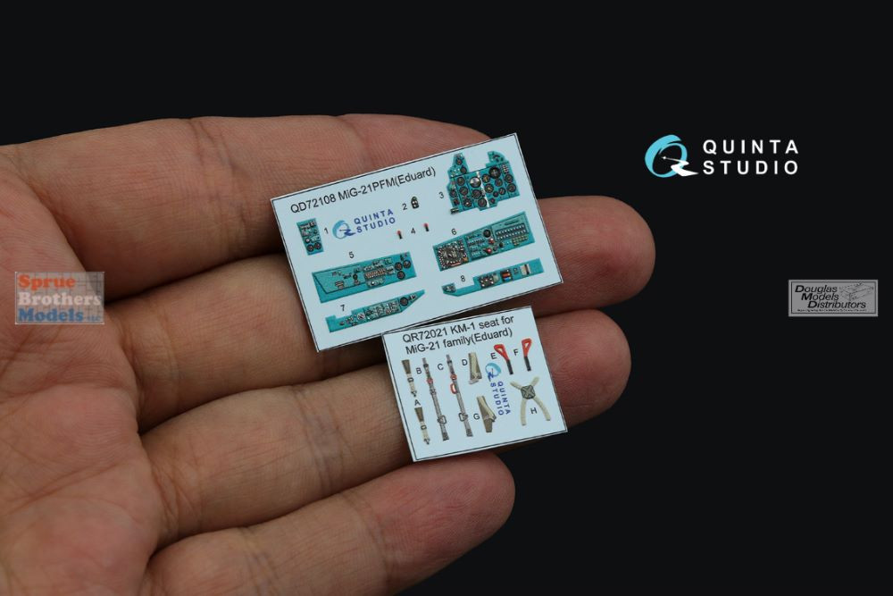 QTSQD72108 1:72 Quinta Studio Interior 3D Decal - MiG-21PFM