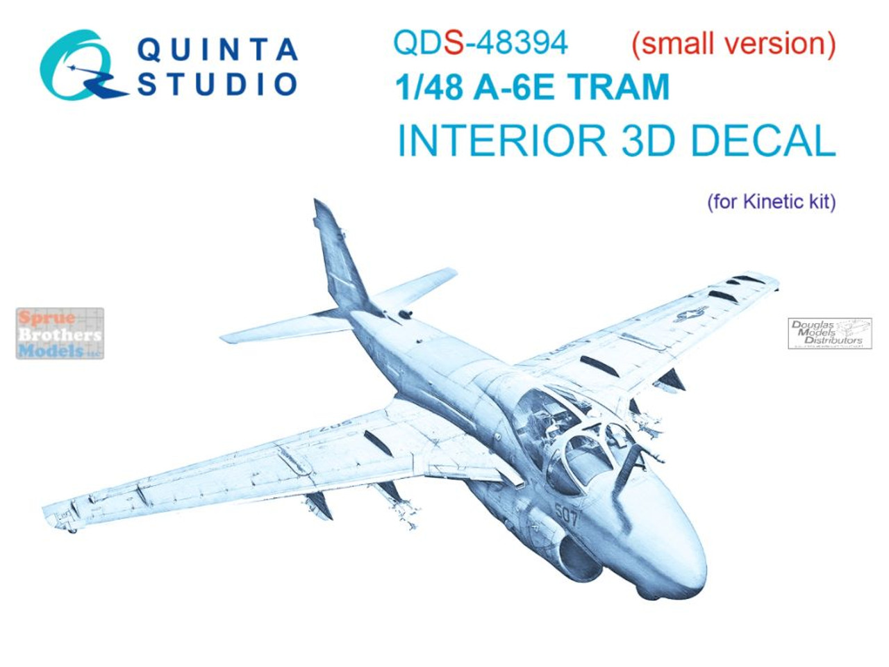 QTSQDS48394 1:48 Quinta Studio Interior 3D Decal - A-6E TRAM Intruder (KIN  kit) Small Version