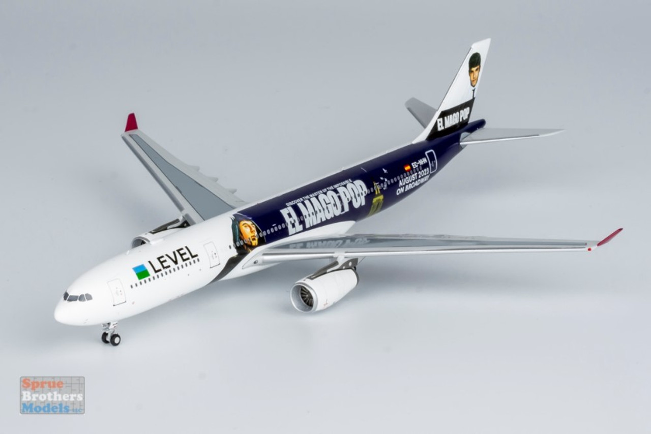 NGM62063 1:400 NG Model Level Airbus A330-300 Reg #EC-NHM El Mago Pop on  Broadway (pre-painted/pre-built)