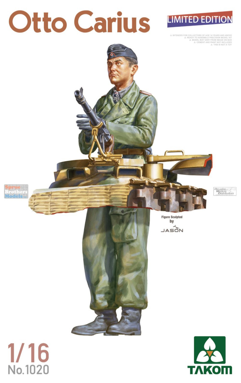 TAK01020 1:16 Takom Otto Carius Figure - Sprue Brothers
