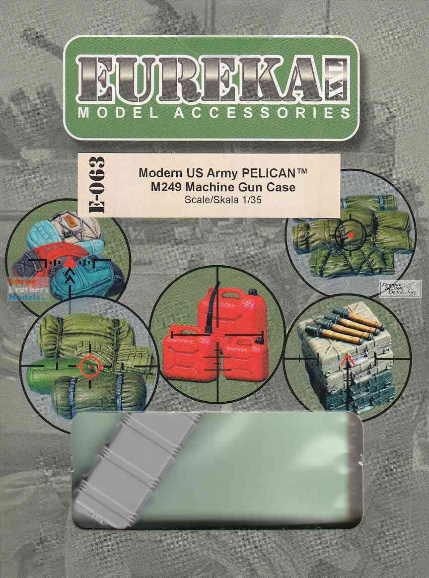 EURE063 1:35 Eureka XXL - Modern US Army Pelican M249 Machine Gun