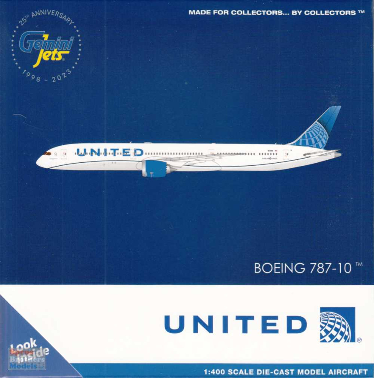 GEMGJ2229 1:400 Gemini Jets United Airlines B787-10 Reg #N13014  (pre-painted/pre-built)