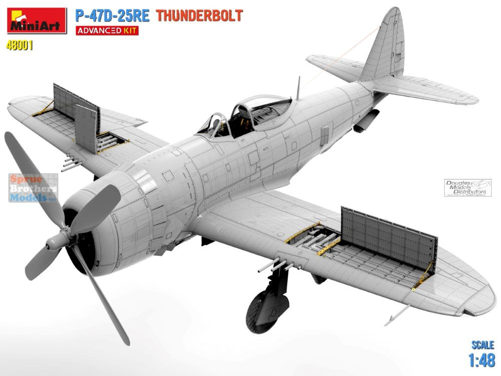 MIA48001 1:48 Miniart P-47D-25RE Thunderbolt [Advanced Kit