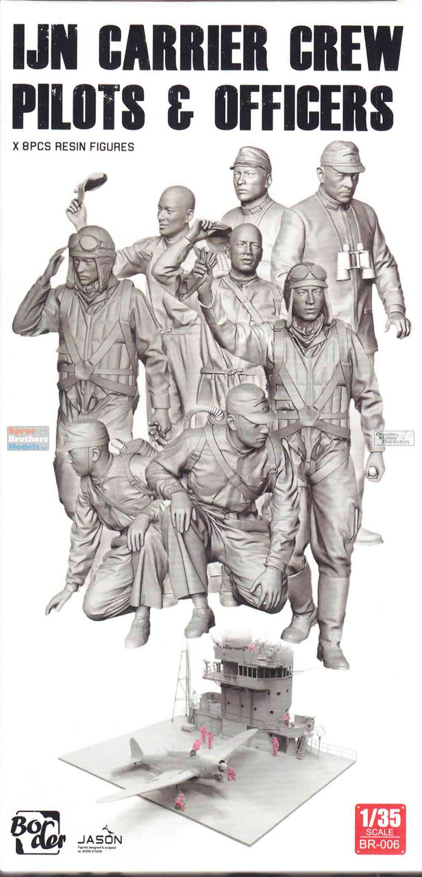 BDMBR006 1:35 Border Model IJN Carrier Crew, Pilots & Officers