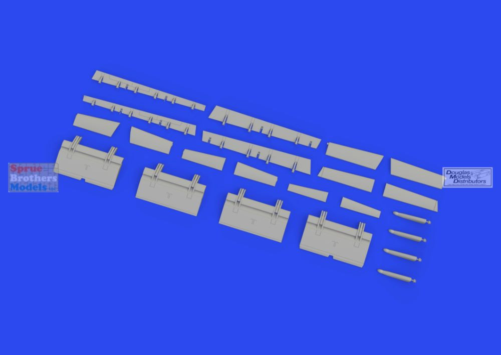 EDU648928 1:48 Eduard Brassin Print - Su-25 Frogfoot Flaps & Slats