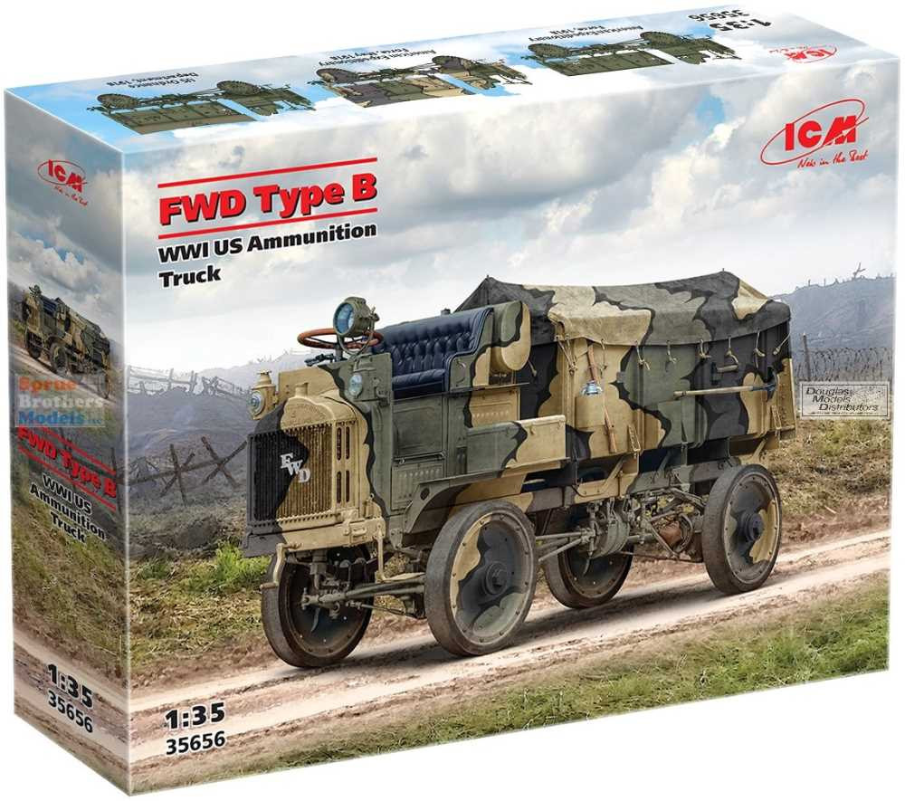 ICM35656 1:35 ICM FWD Type B WWI US Ammunition Truck - Sprue