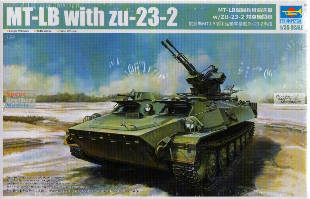 TRP09618 1:35 Trumpeter MT-LB with Zu-23-2 - Sprue Brothers Models LLC