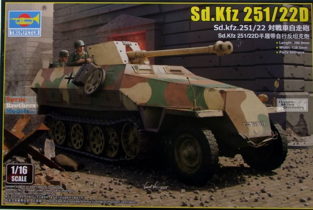TRP00943 1:16 Trumpeter Sd.Kfz.251 Ausf.22D - Sprue Brothers