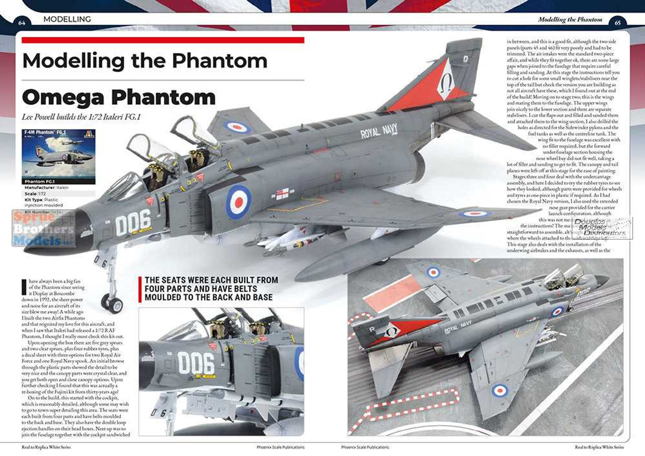 PSPWH005 Phoenix Scale Publications - The McDonnell Douglas Phantom British  Versions [FG.1 FGR.2 & F-4J(UK)]