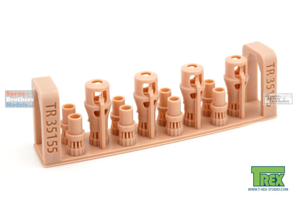 トイガン Takeo TRXTR35155 1:35 TRex Muzzle Brakes for 88mm KwK/Pak Late Type 1