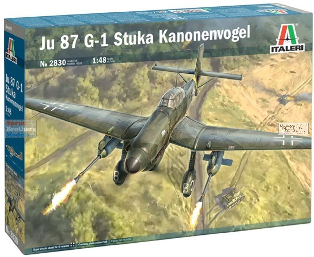 ITA2830 1:48 Italeri Ju87G-1 Stuka Kanonenvogel